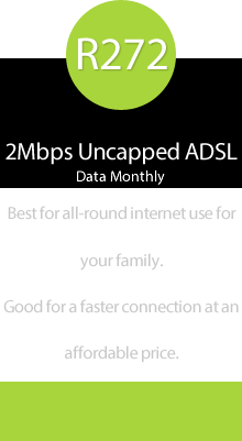 2Mbps Uncapped ADSL Data